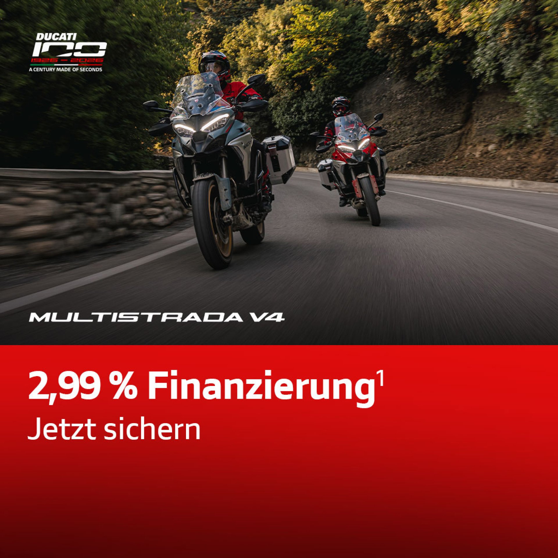 Sonderangebot Ducati Multistrada V4 mit 2,99% Finanzierung
