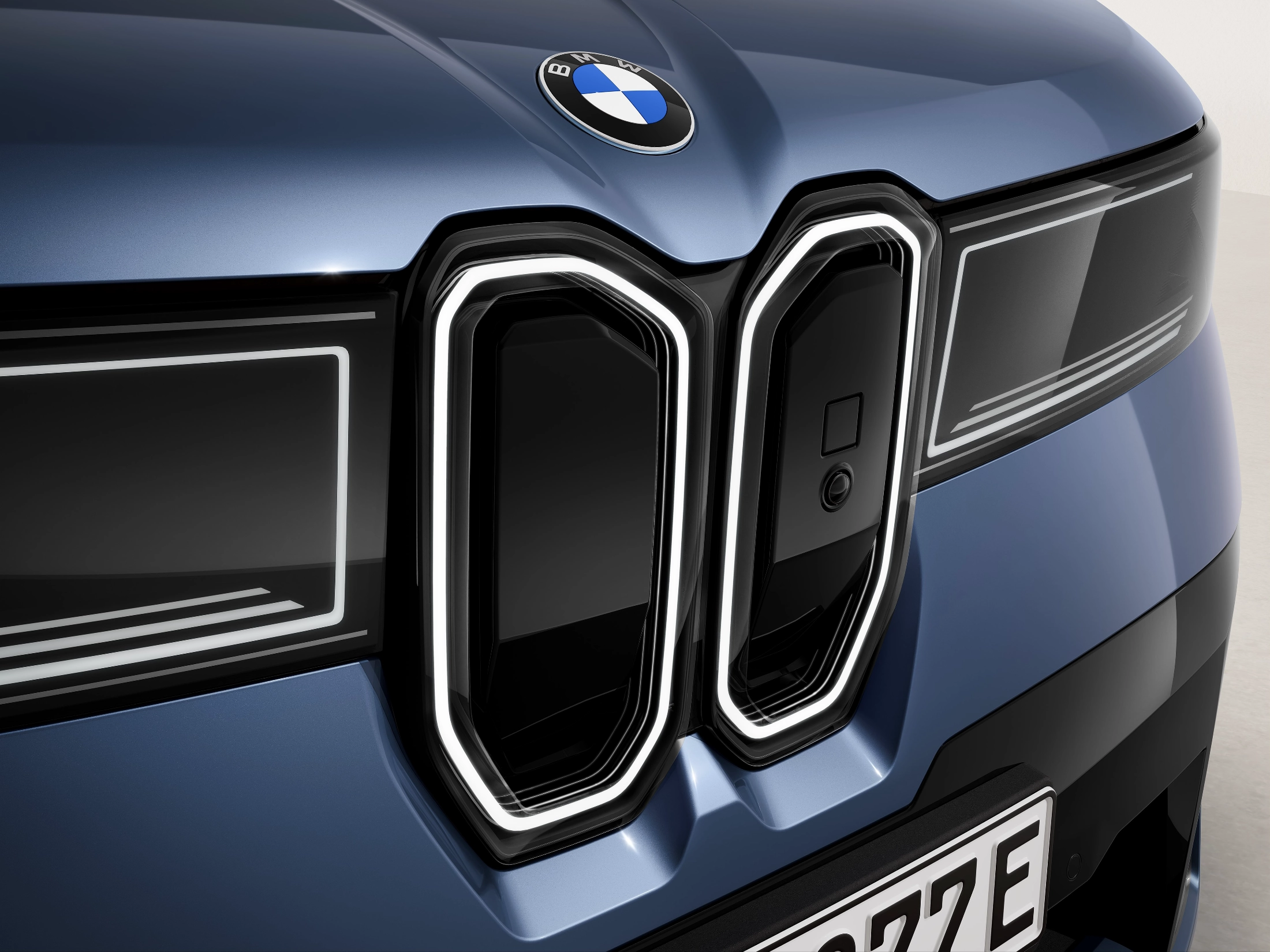 Ikonische Niere, in Szene gesetzt beim BMW iX3