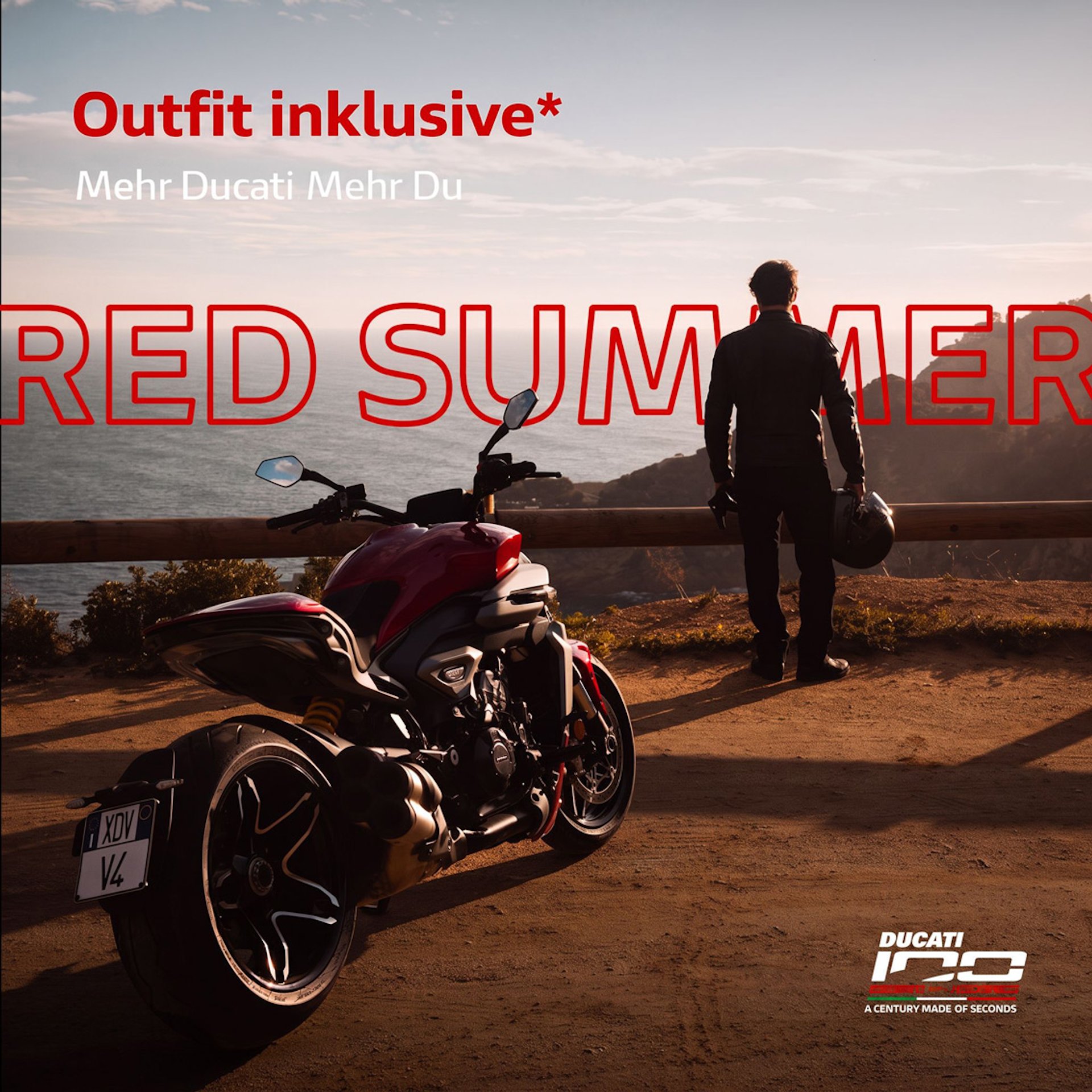 Ducati Red Summer Angebot für Zubehör